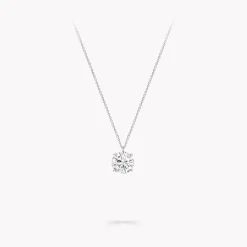 Graff Round Diamond Pendant^ Bridal Jewelry|Platinum