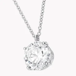 Graff Round Diamond Pendant^ Bridal Jewelry|Platinum