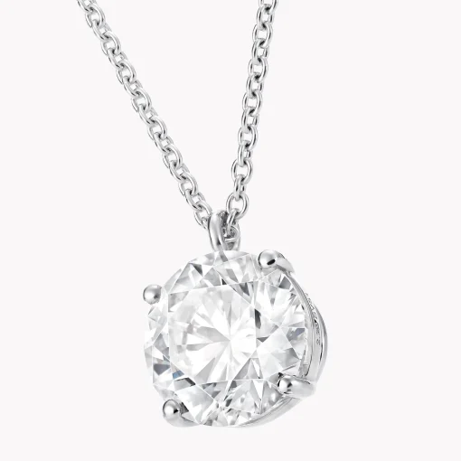 Graff Round Diamond Pendant^ Bridal Jewelry|Platinum