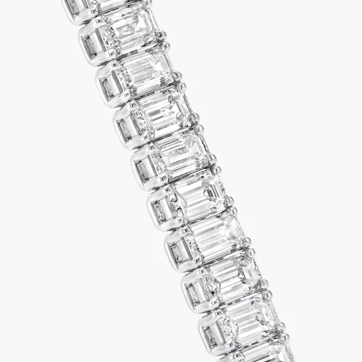 Graff Slim Emerald Cut Diamond Bracelet^ White Diamond|Classic Graff