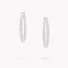 Graff Square Cut Diamond Hoop Earrings^ Bridal Jewelry|White Diamond