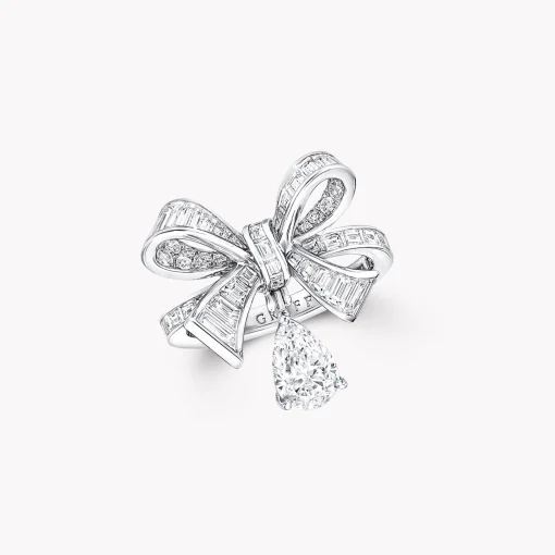 Graff Tilda's Bow Baguette Cut Diamond Drop Ring^ Tilda's Bow|Rings