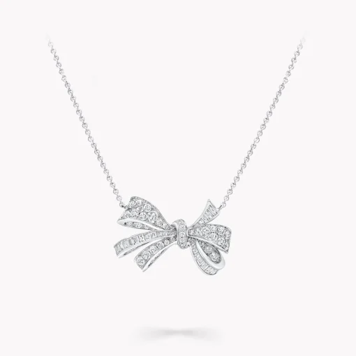 Graff Tilda’s Bow Classic Diamond Pendant^ White Gold|White Diamond