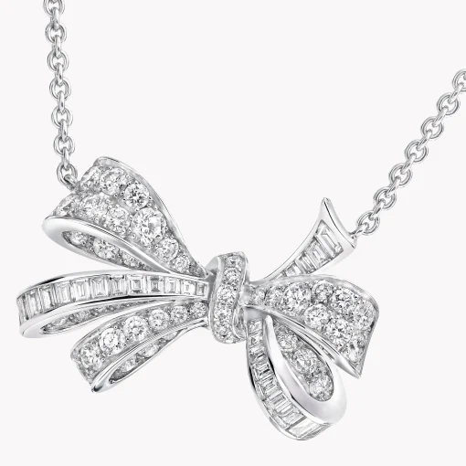 Graff Tilda’s Bow Classic Diamond Pendant^ White Gold|White Diamond