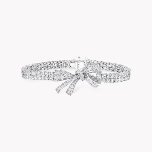Graff Tilda’s Bow Classic Diamond Double Strand Bracelet^ Bridal Jewelry|White Diamond