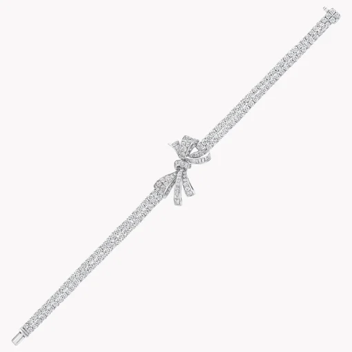 Graff Tilda’s Bow Classic Diamond Double Strand Bracelet^ Bridal Jewelry|White Diamond