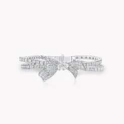 Graff Tilda's Bow Diamond Bracelet^ White Gold|White Diamond