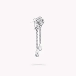 Graff Tilda’s Bow Double Pavé Diamond Drop Earrings^ Bridal Jewelry|White Diamond