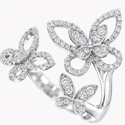 Graff Triple Butterfly Silhouette Diamond Ring^ Butterfly|Rings