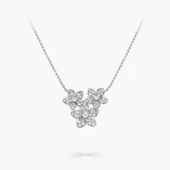 Graff Wild Flower Diamond Cluster Pendant^ White Gold|Wild Flower