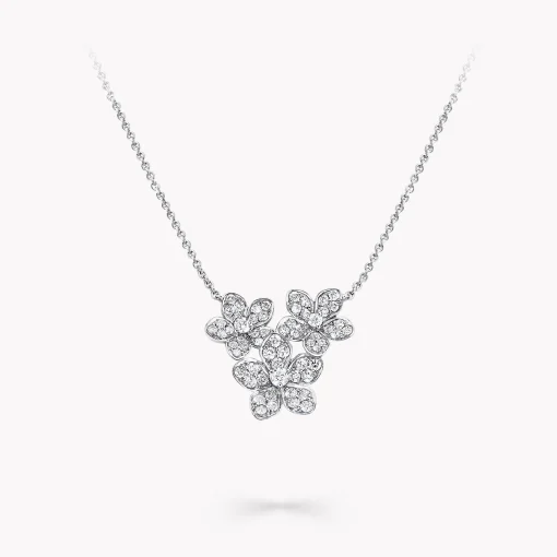 Graff Wild Flower Diamond Cluster Pendant^ White Gold|Wild Flower