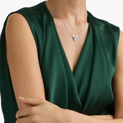 Graff Wild Flower Diamond Cluster Pendant^ White Gold|Wild Flower
