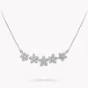 Graff Wild Flower Diamond Line Pendant^ White Gold|Wild Flower