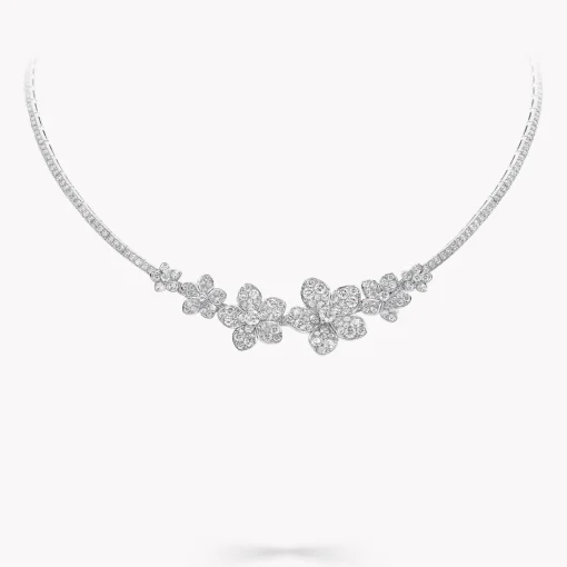 Graff Wild Flower Diamond Necklace^ White Gold|White Diamond