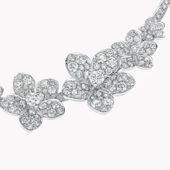 Graff Wild Flower Diamond Necklace^ White Gold|White Diamond
