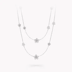 Graff Wild Flower Diamond Sautoir Necklace^ White Gold|Wild Flower