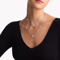 Graff Wild Flower Diamond Sautoir Necklace^ White Gold|Wild Flower