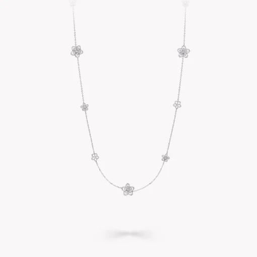 Graff Wild Flower Diamond Sautoir Necklace^ White Gold|Wild Flower