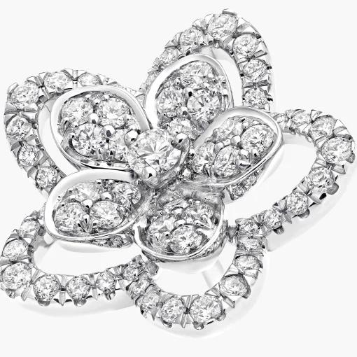 Graff Wild Flower Diamond Stud Earrings^ White Gold|Wild Flower