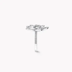 Graff Wild Flower Large Diamond Ring^ White Gold|Wild Flower
