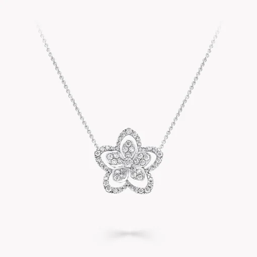 Graff Wild Flower Large Diamond Pendant^ White Gold|Wild Flower