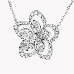 Graff Wild Flower Large Diamond Pendant^ White Gold|Wild Flower