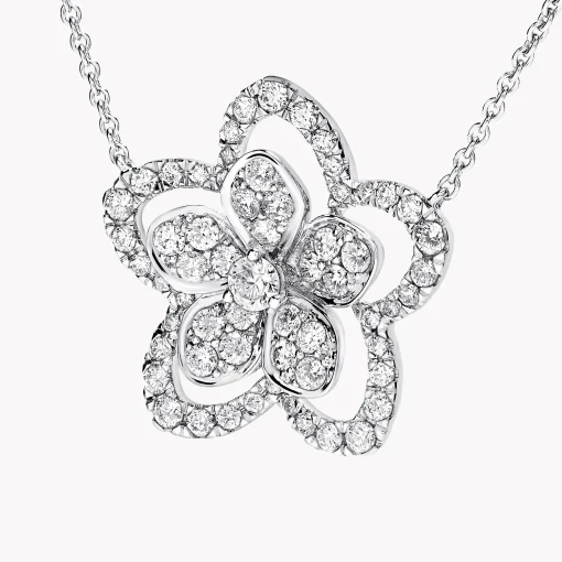 Graff Wild Flower Large Diamond Pendant^ White Gold|Wild Flower