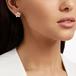 Graff Wild Flower Mini Earrings^ Rose Gold|Wild Flower