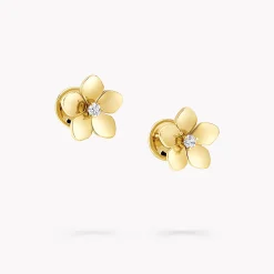 Graff Wild Flower Mini Earrings^ Yellow Gold|Wild Flower