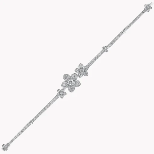 Graff Wild Flower Pavé Diamond Bracelet^ Bridal Jewelry|White Gold