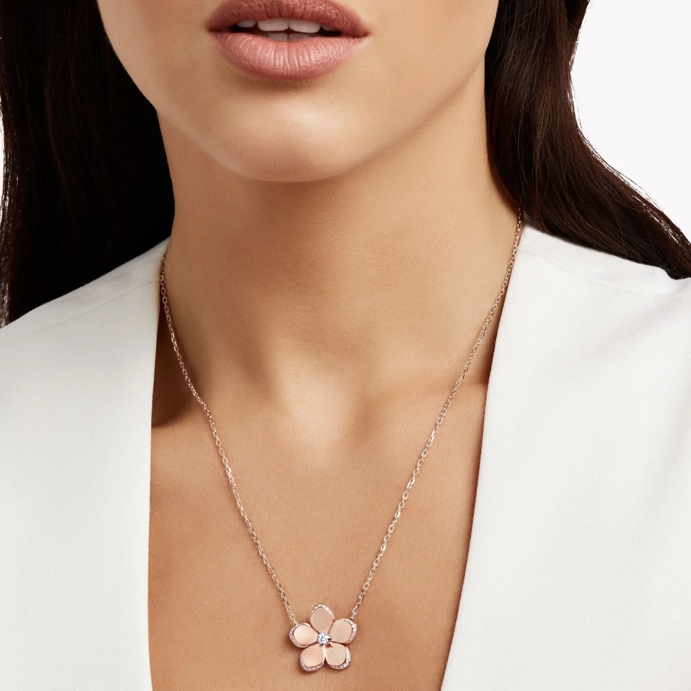 Graff Wild Flower Pendant^ Rose Gold|Wild Flower