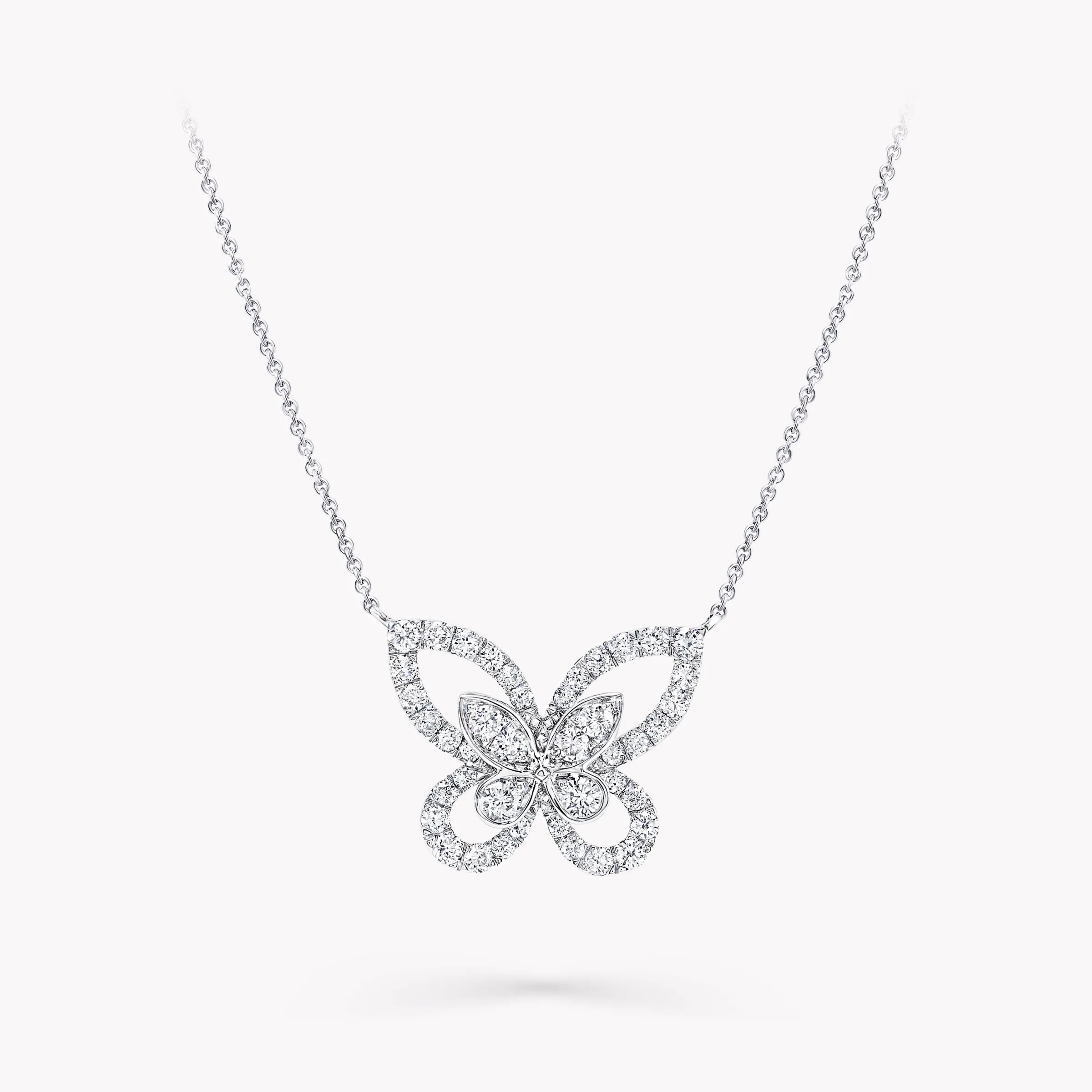 Graff Butterfly Silhouette Diamond Pendant^ White Gold|Butterfly