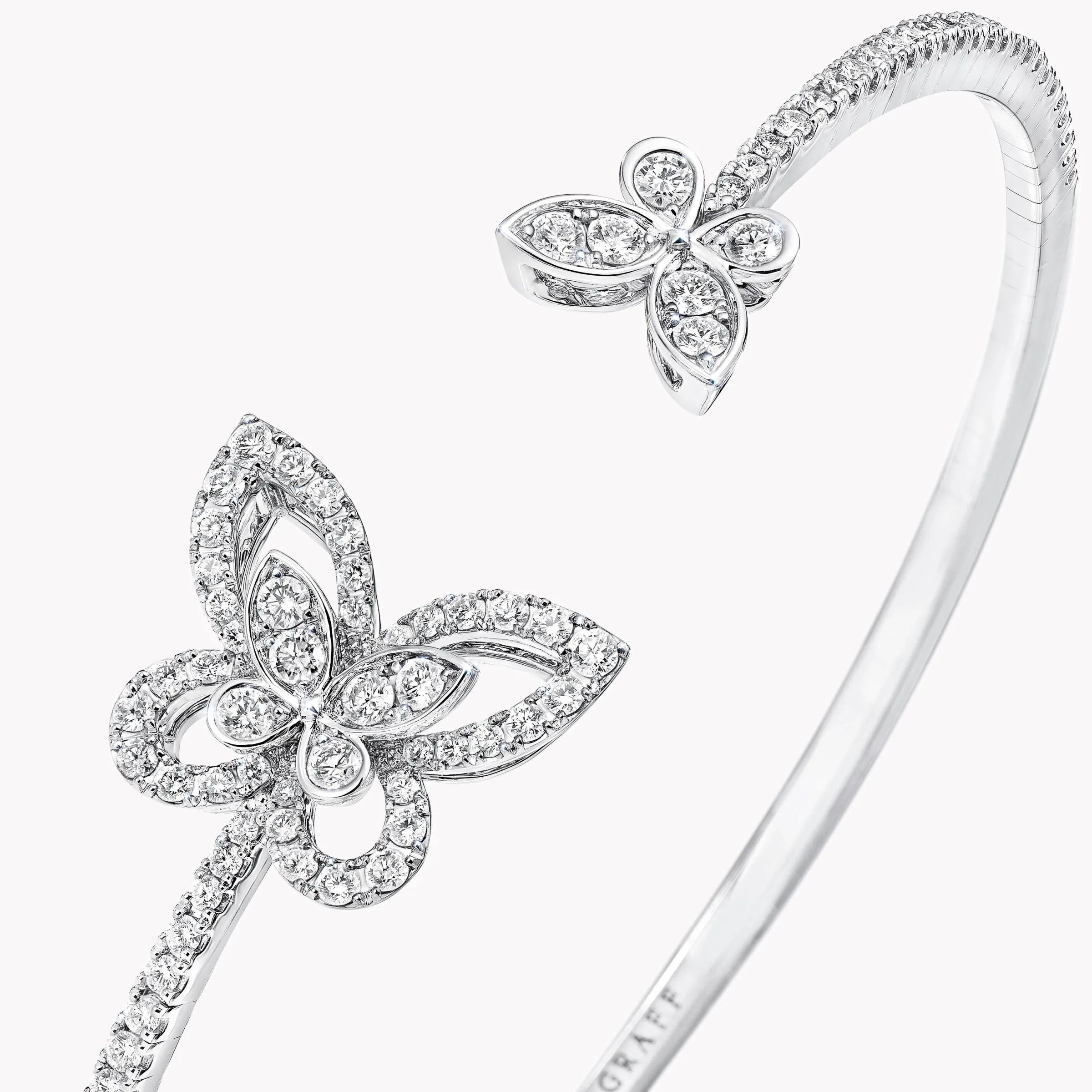 Graff Butterfly Silhouette Open Diamond Bangle^ Butterfly|Bracelets & Bangles