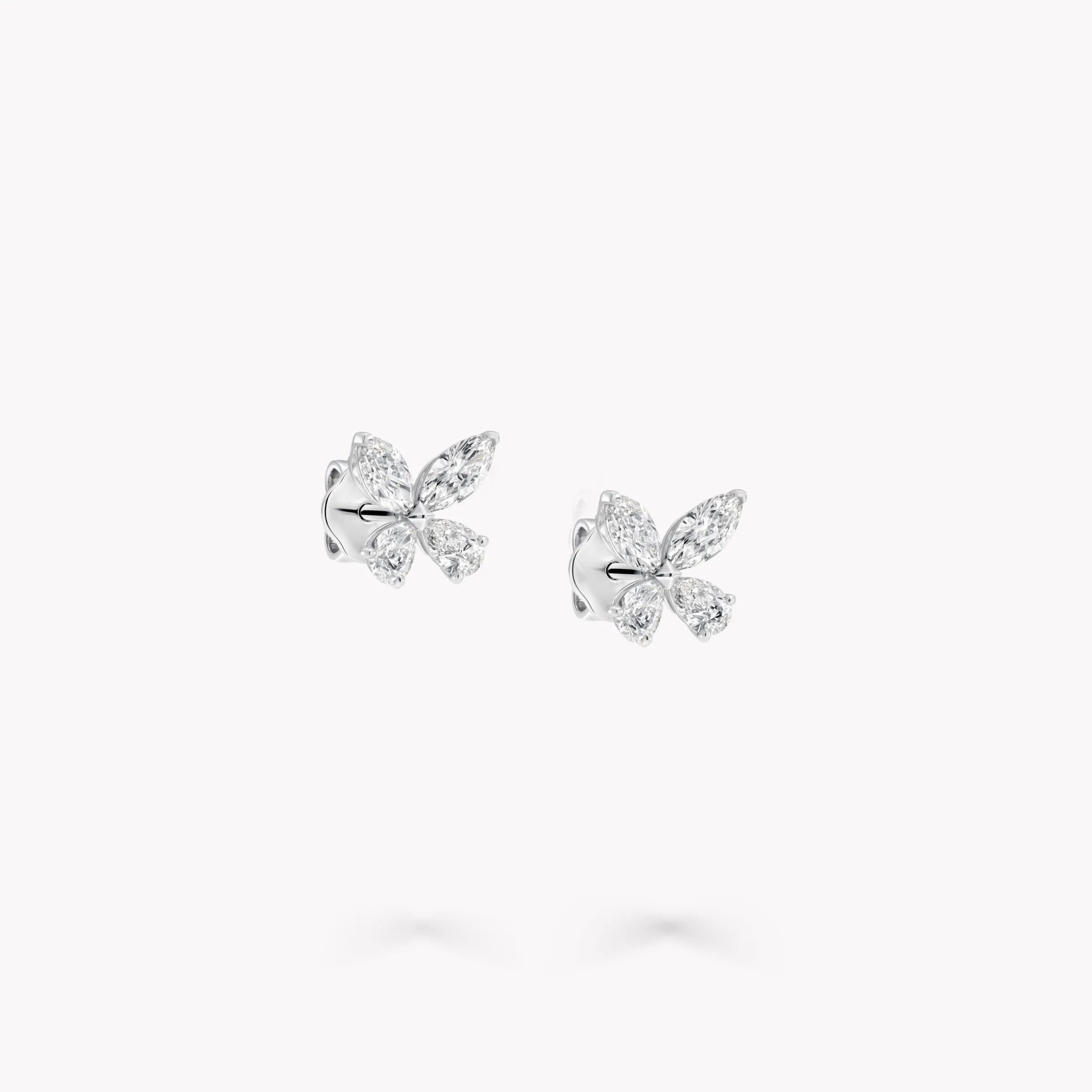 Graff Classic Butterfly Diamond Stud Earrings^ White Diamond|Butterfly