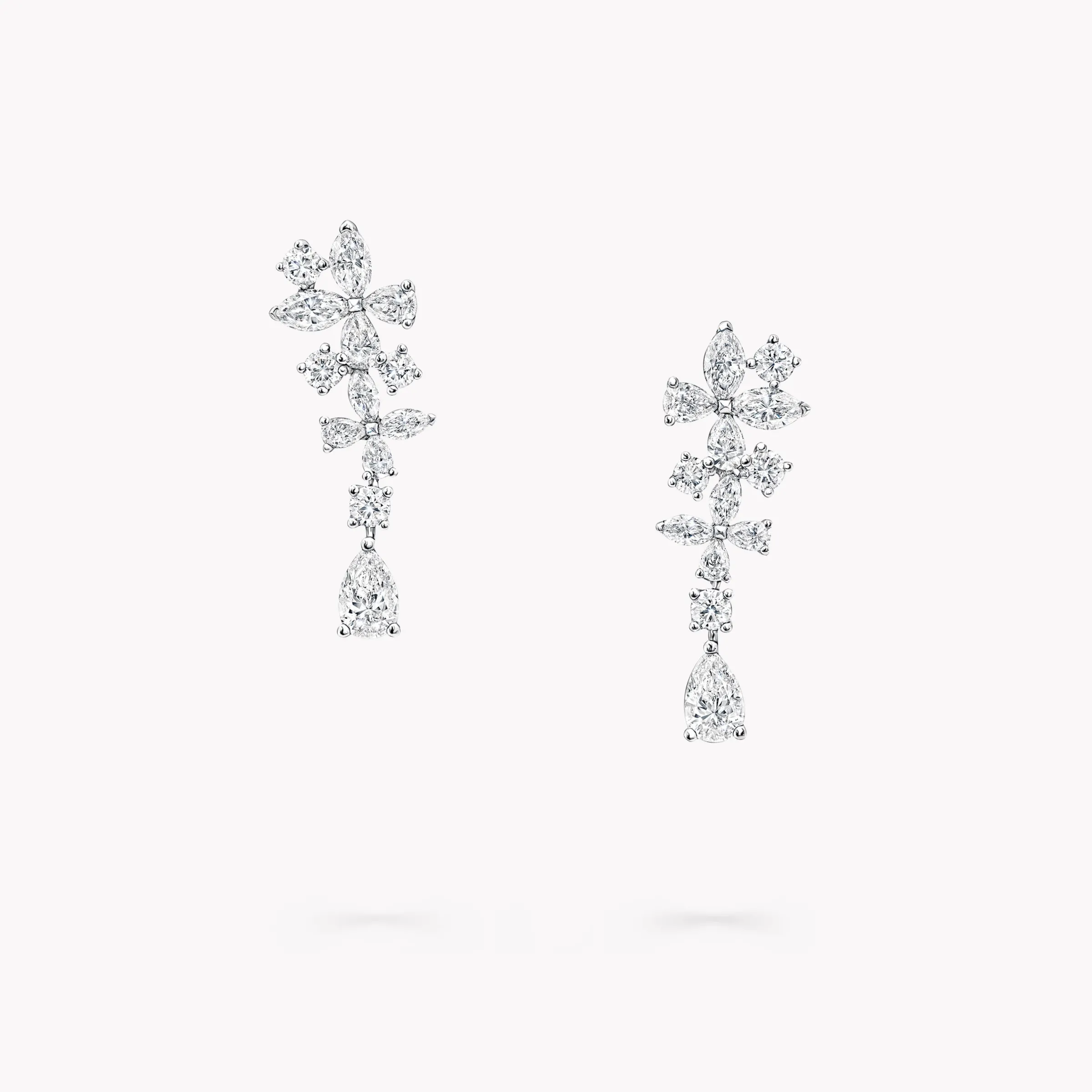 Graff Classic Butterfly Diamond Drop Earrings^ White Diamond|Butterfly