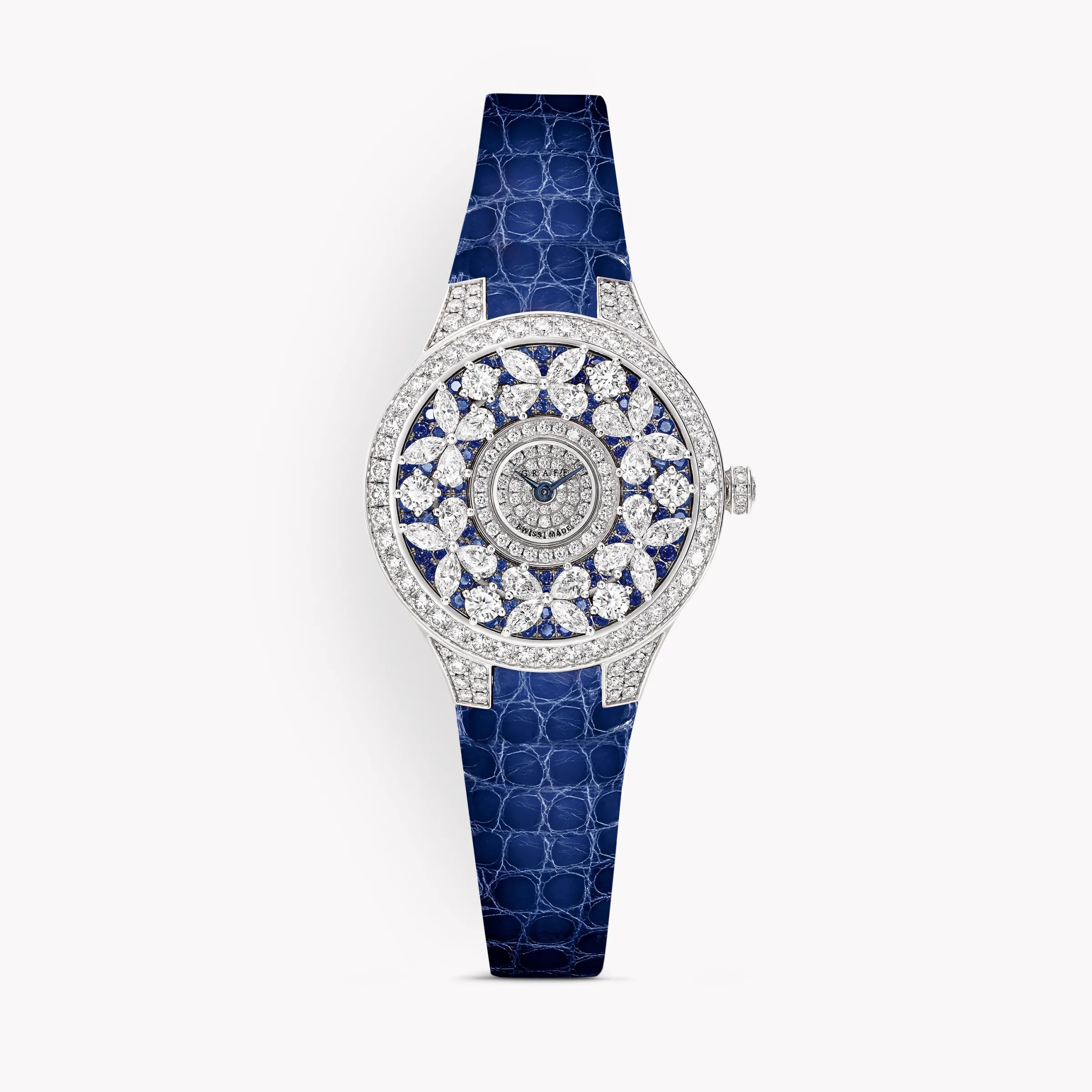 Graff Classic Butterfly Diamond and Sapphire Watch^ Watches|Sapphire