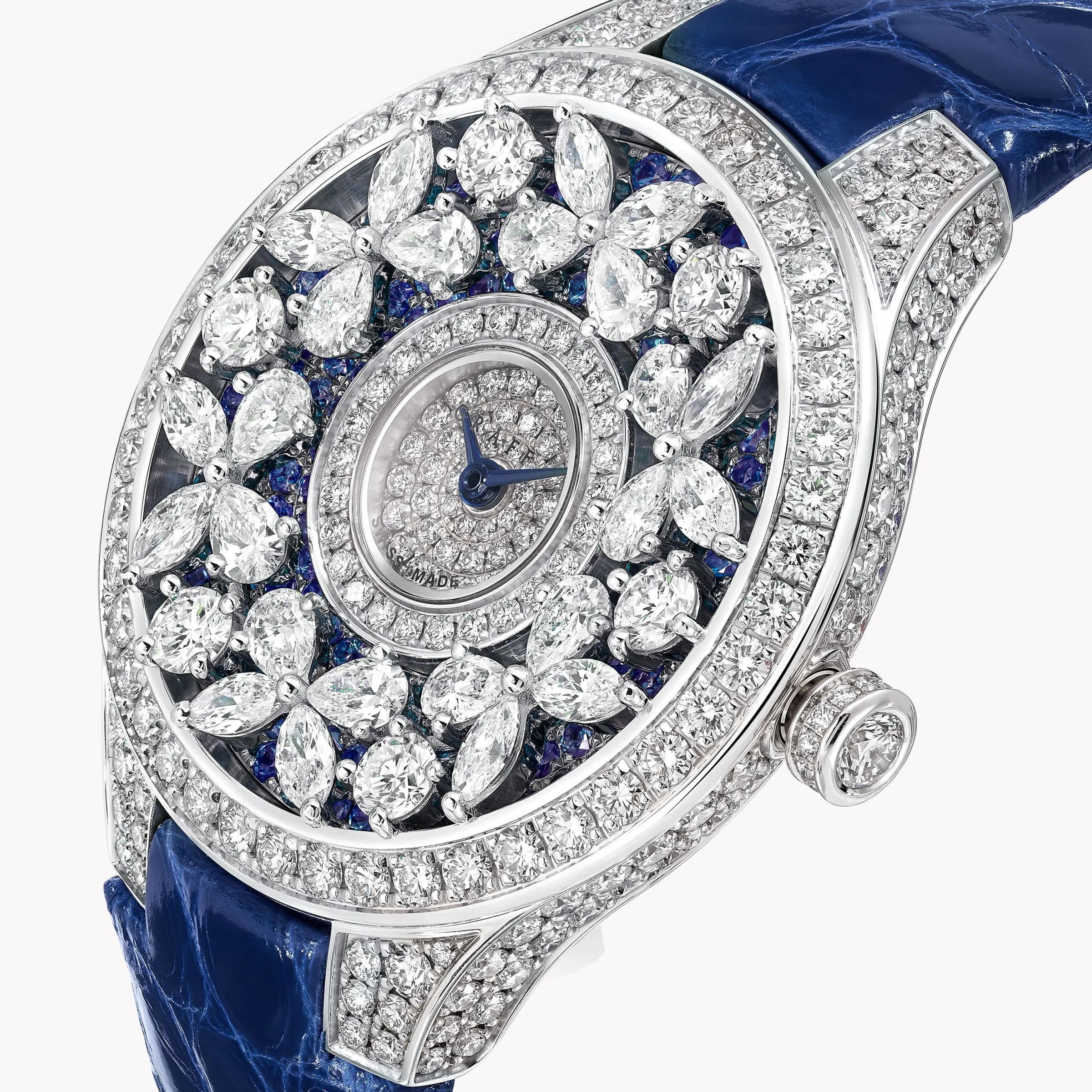 Graff Classic Butterfly Diamond and Sapphire Watch^ Watches|Sapphire