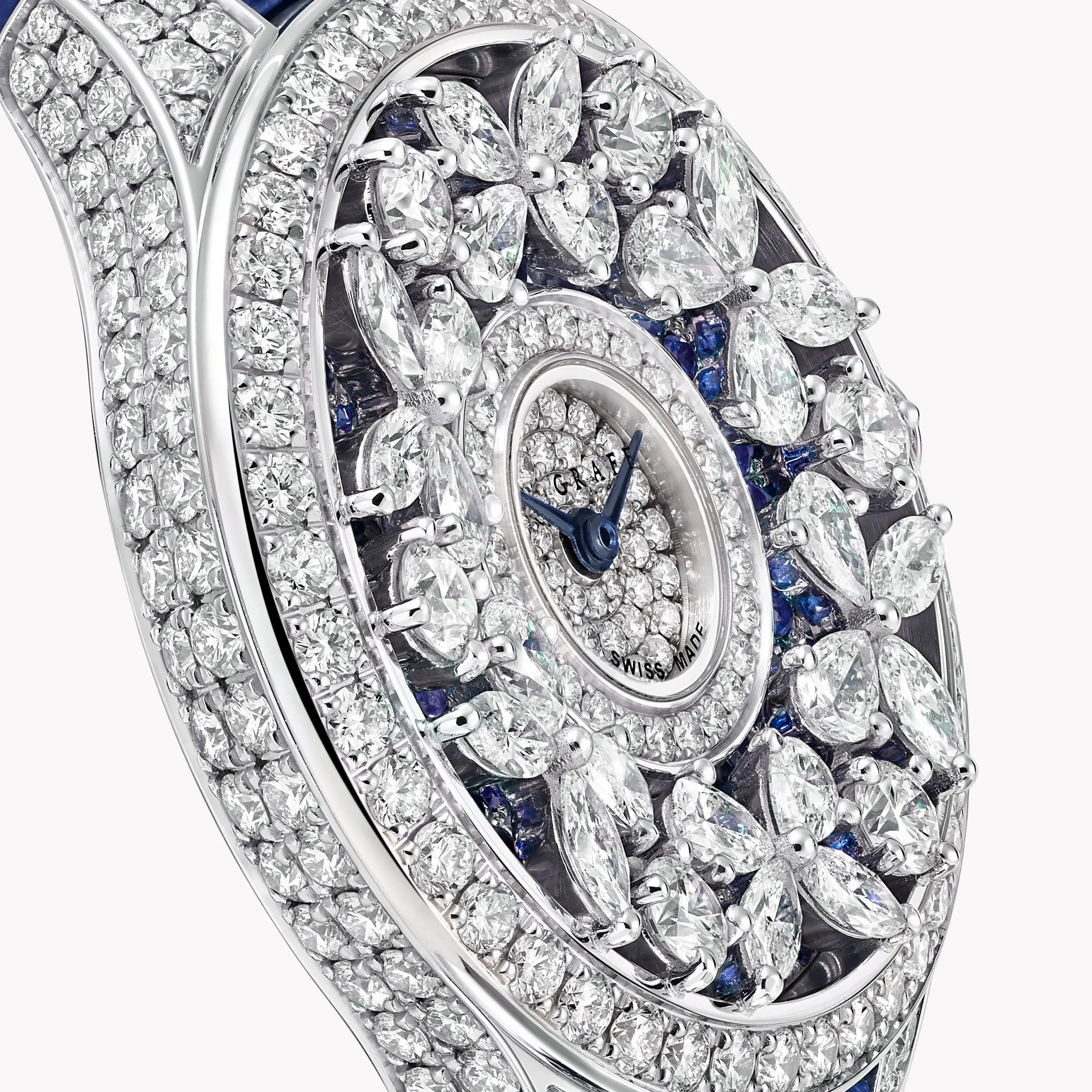 Graff Classic Butterfly Diamond and Sapphire Watch^ Watches|Sapphire