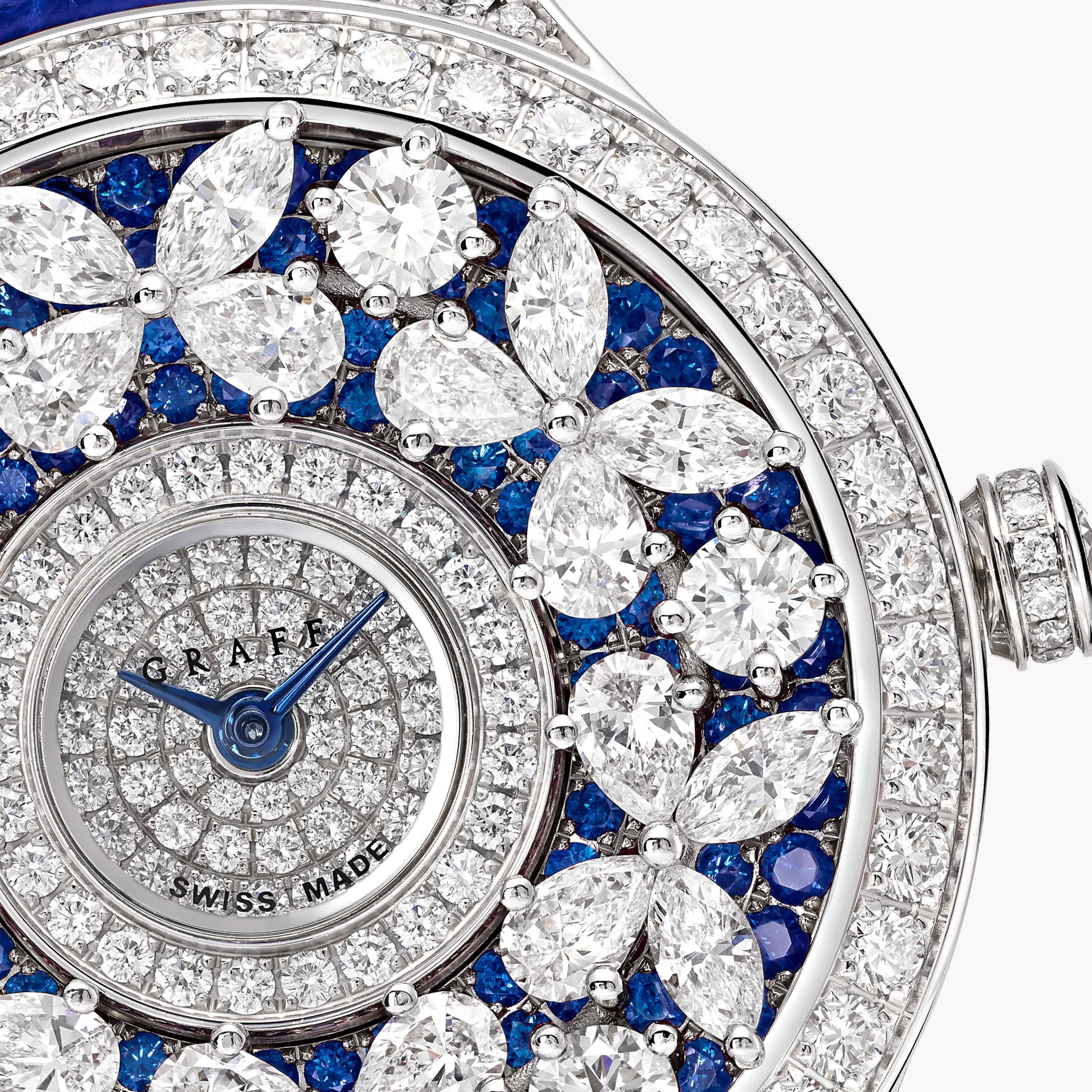 Graff Classic Butterfly Diamond and Sapphire Watch^ Watches|Sapphire