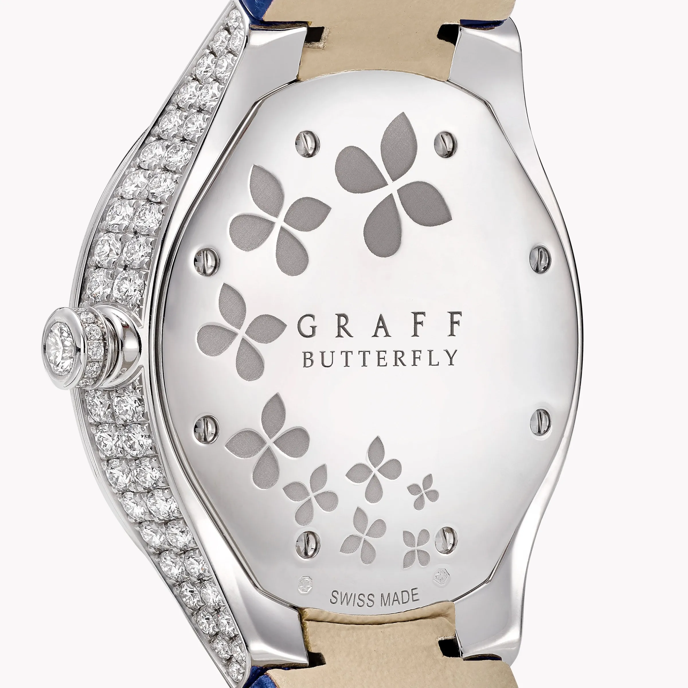 Graff Classic Butterfly Diamond and Sapphire Watch^ Watches|Sapphire