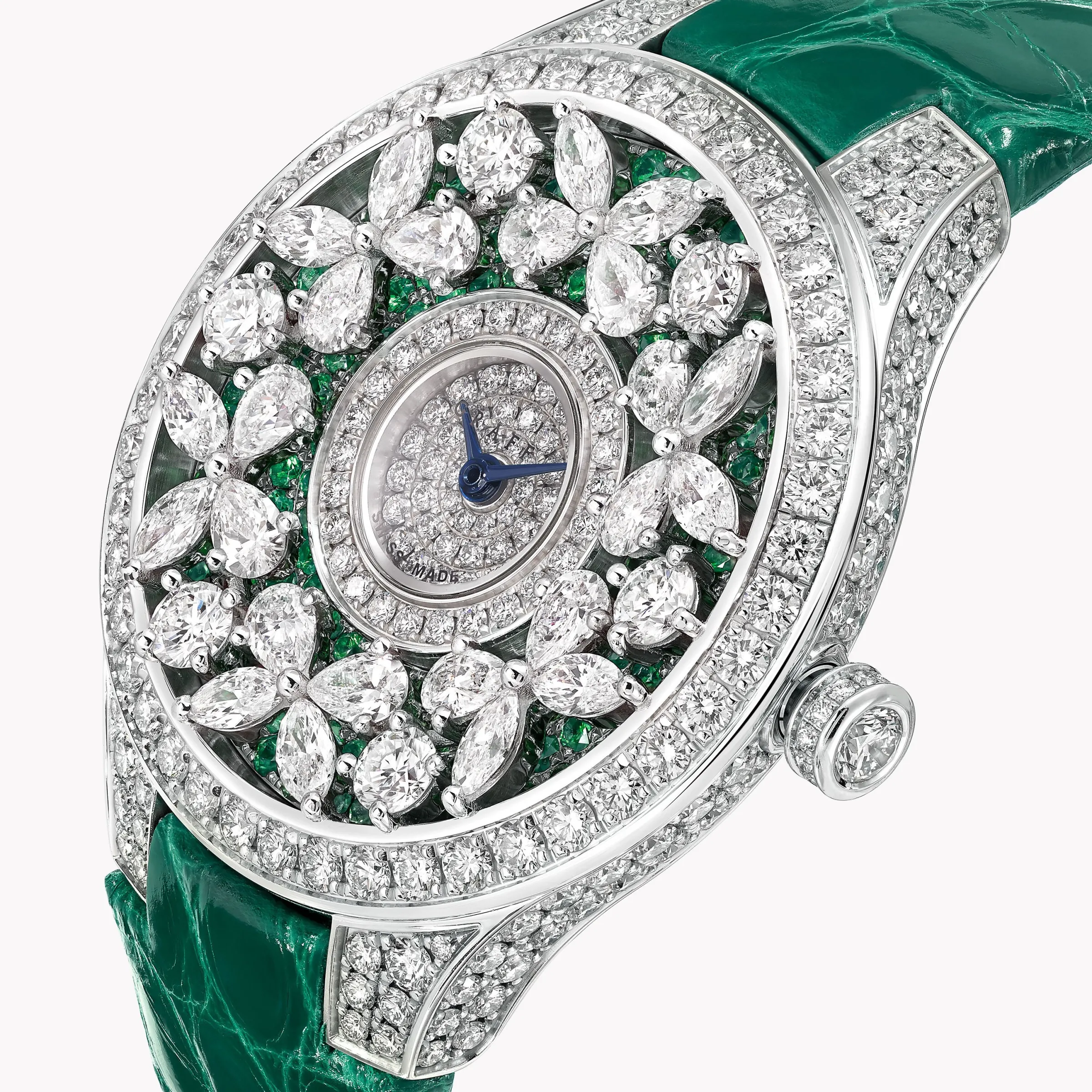 Graff Classic Butterfly Diamond and Emerald Watch^ Watches|Emerald