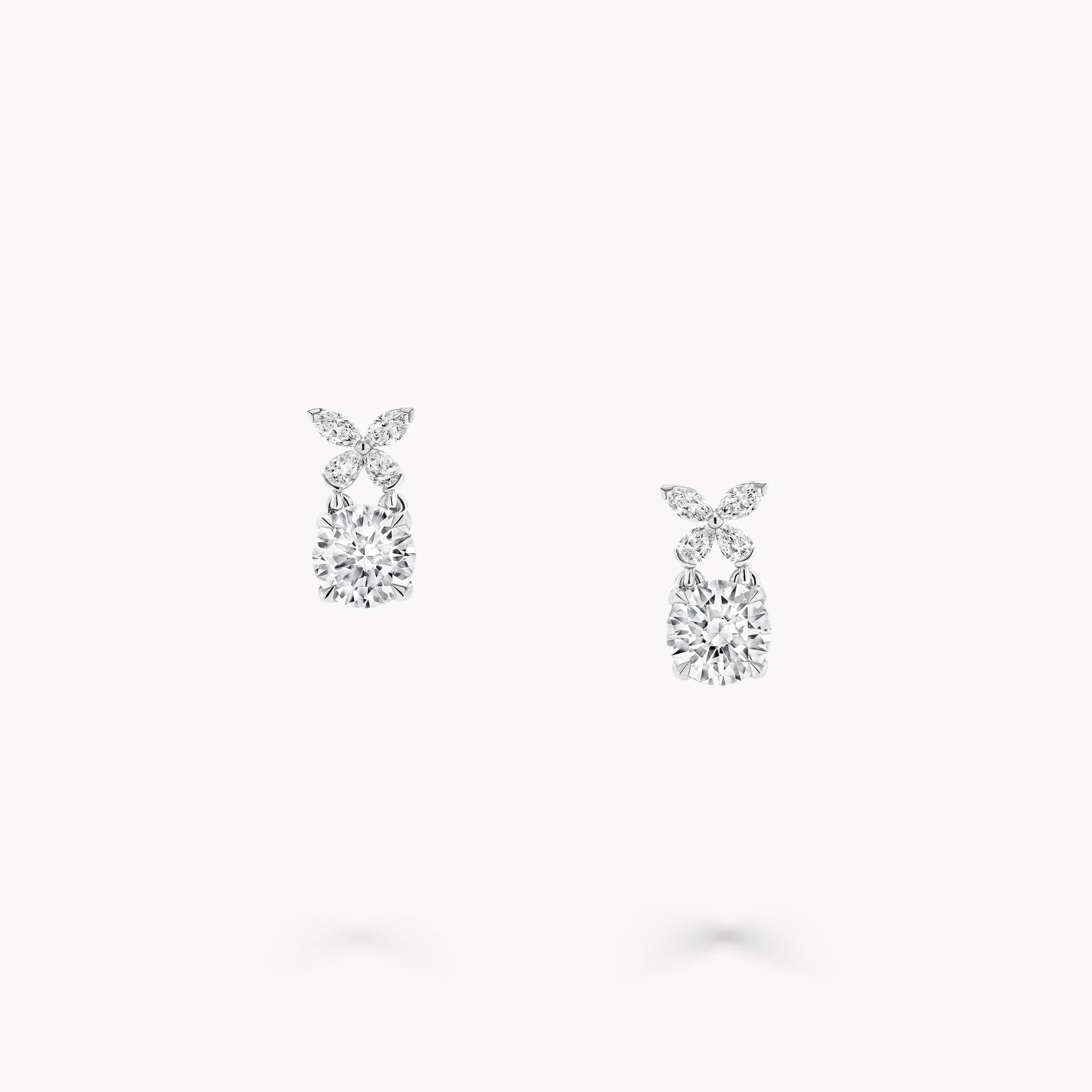 Graff Classic Butterfly Round Diamond Earrings^ Butterfly|Stud Earrings