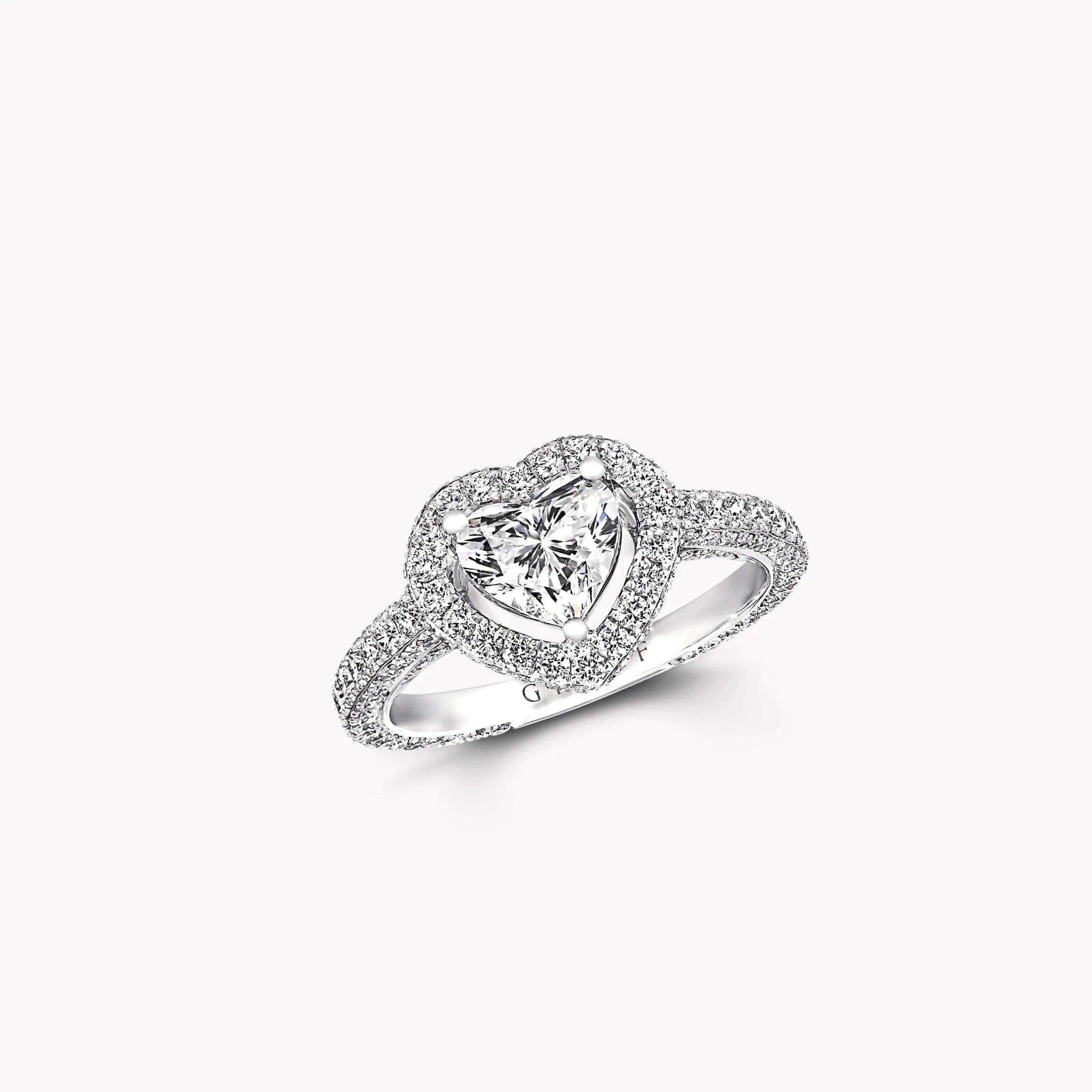 Graff Constellation Heart Shape Diamond Engagement Ring^ Heart|Constellation