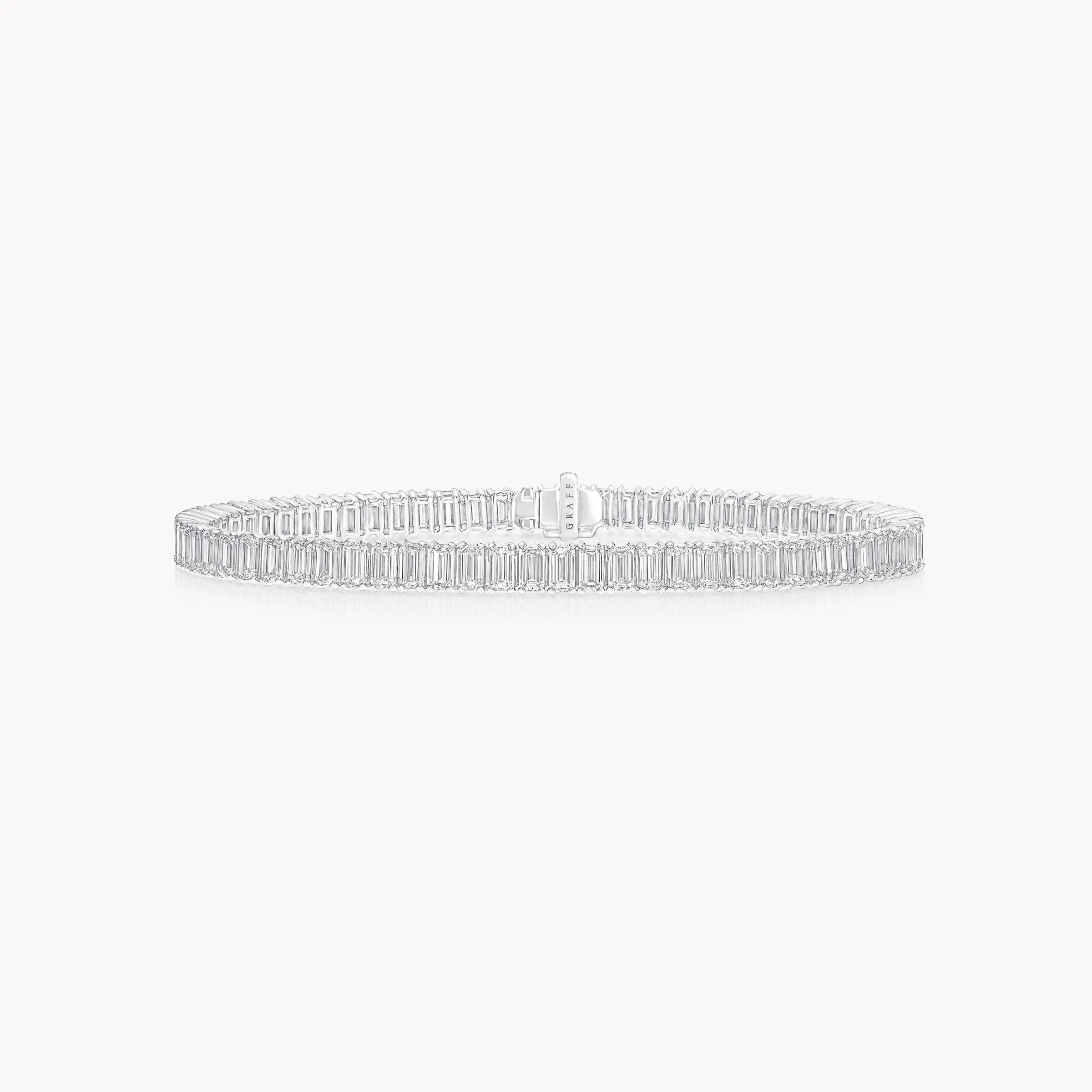 Graff Emerald Cut Diamond Line Bracelet^ White Diamond|Bridal Jewelry
