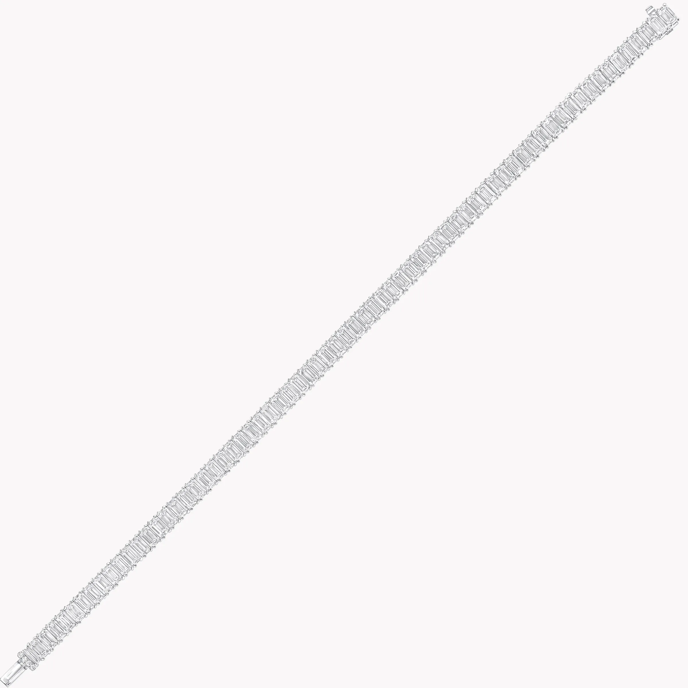 Graff Emerald Cut Diamond Line Bracelet^ White Diamond|Bridal Jewelry