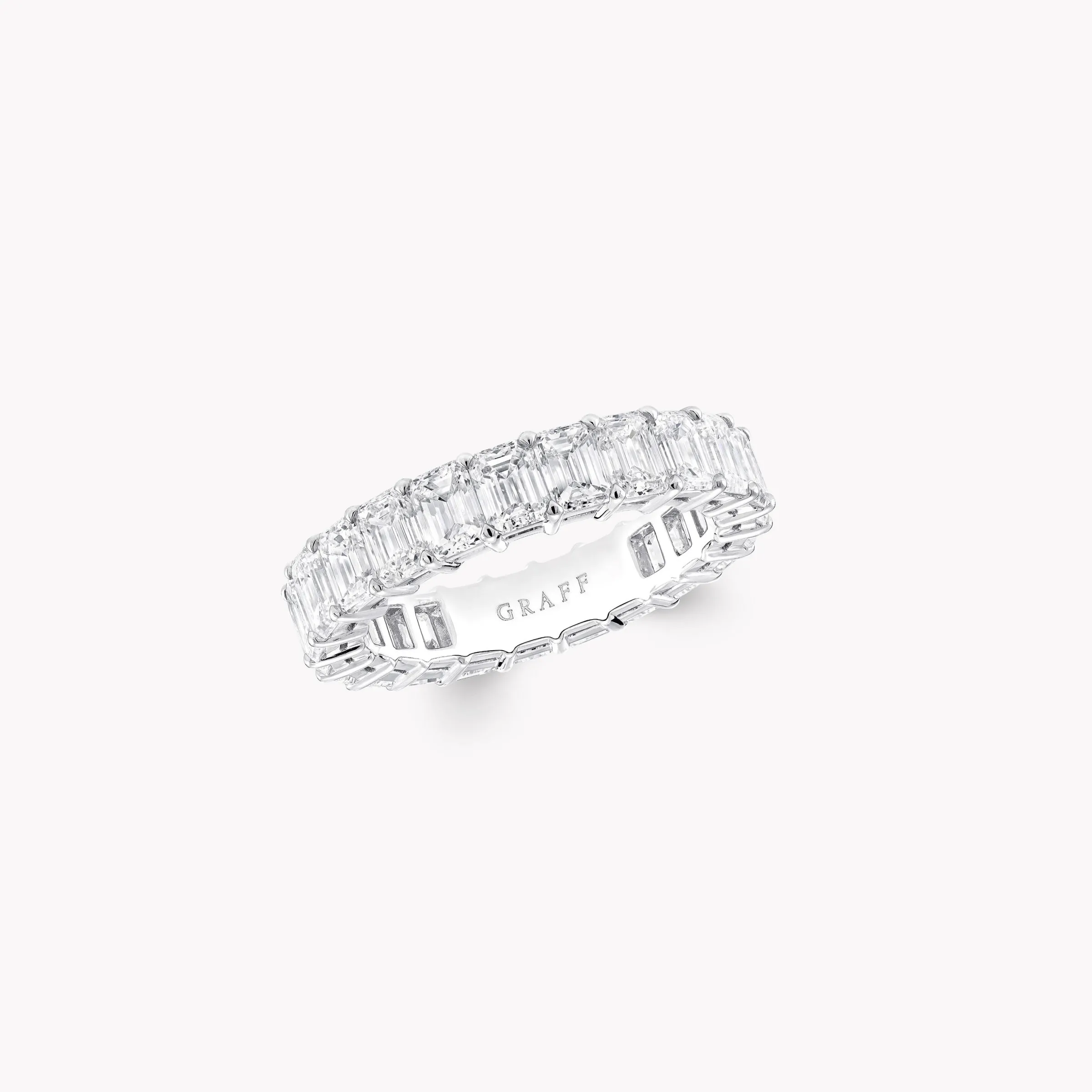 Graff Emerald Cut Diamond Wedding Band^ Eternity Rings|For Her