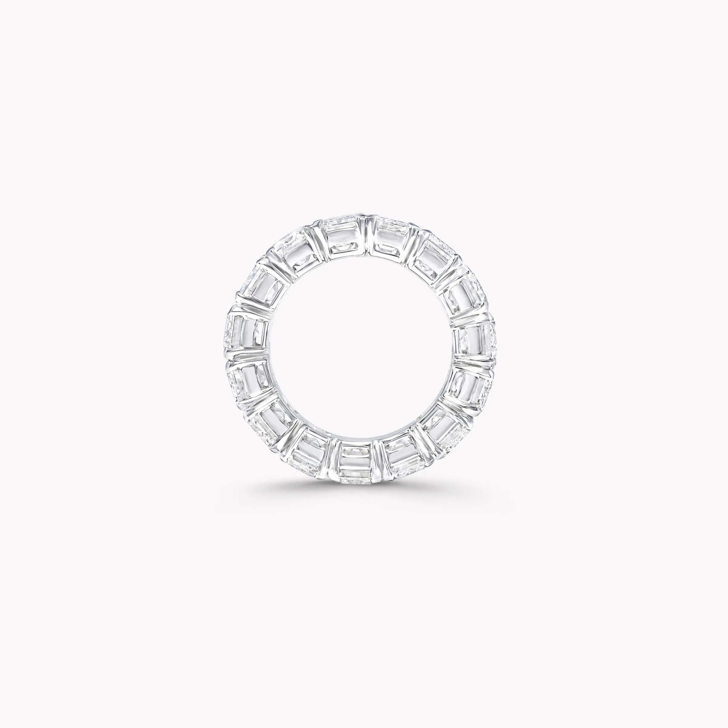 Graff Emerald Cut Diamond Wedding Band^ Eternity Rings|Platinum