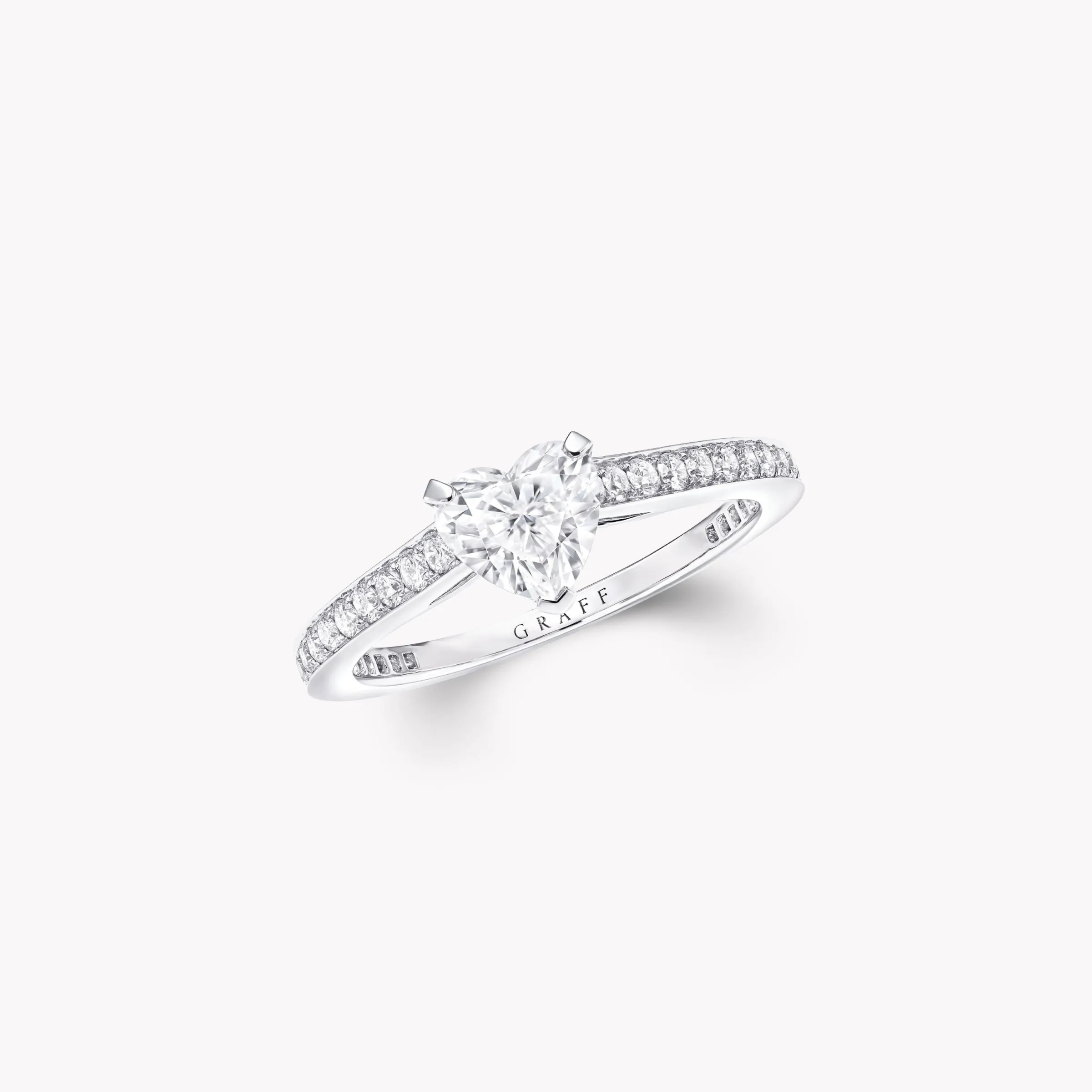 Graff Flame Heart Shape Diamond Engagement Ring^ Heart|Flame