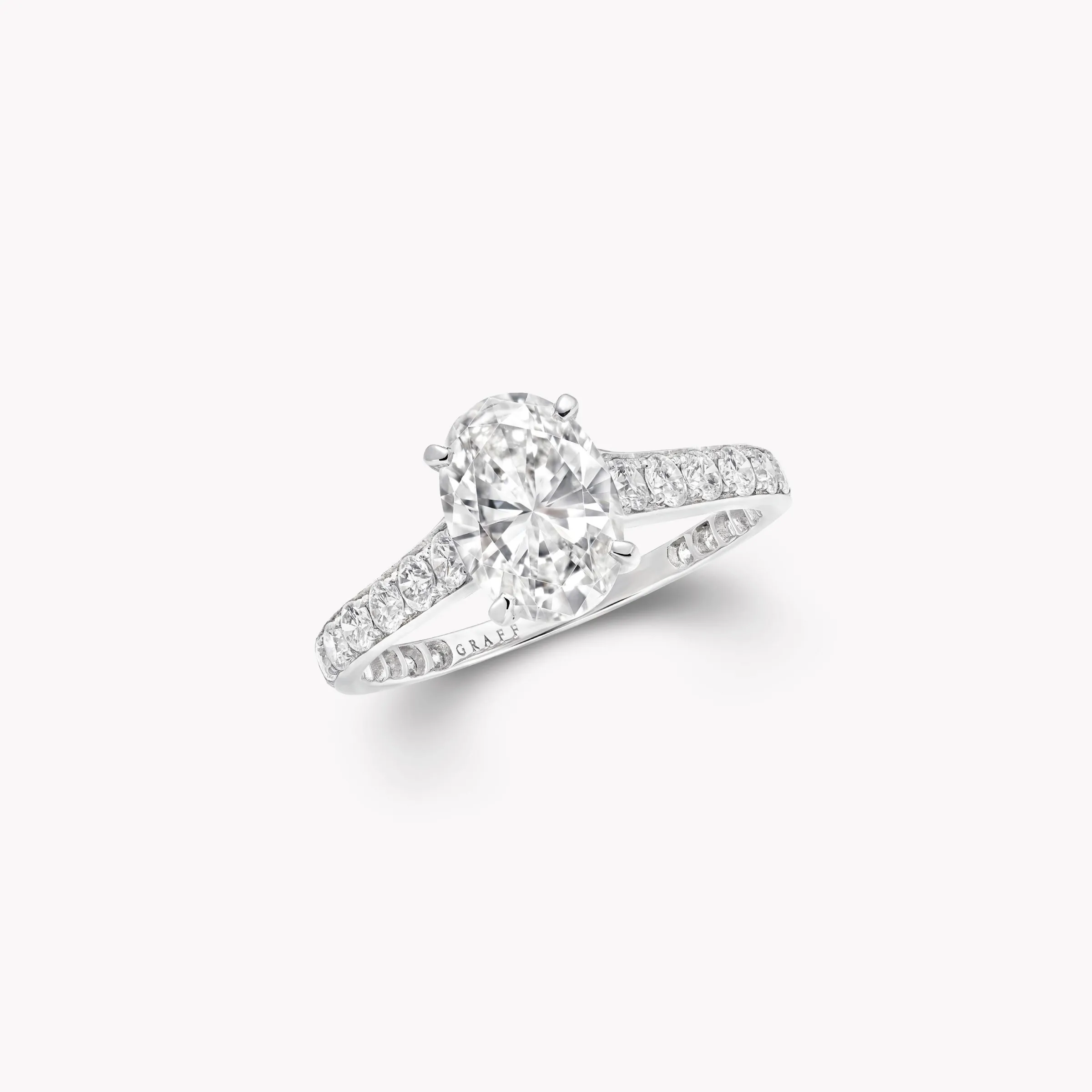 Graff Flame Oval Diamond Engagement Ring^ Oval|Flame