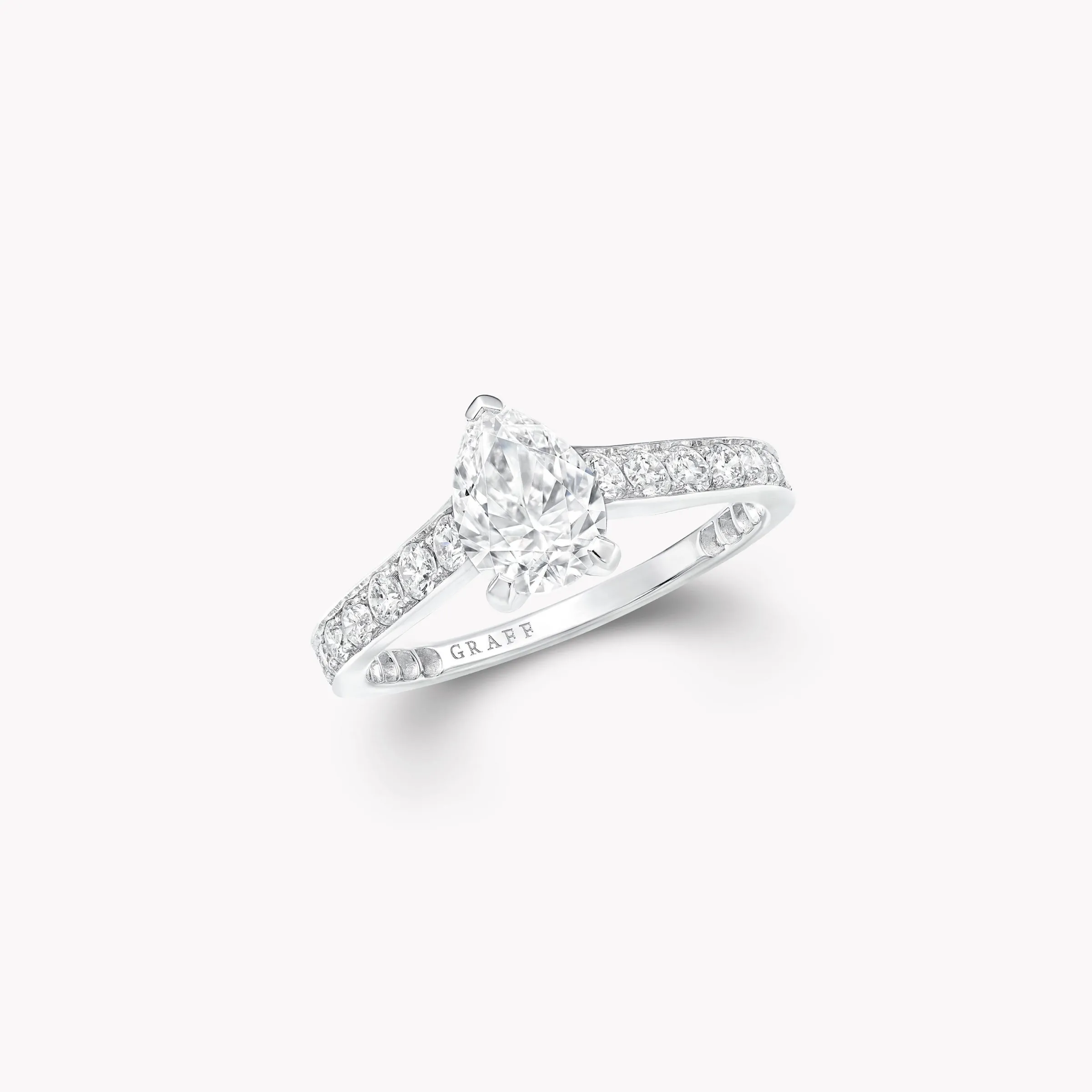 Graff Flame Pear Shape Diamond Engagement Ring^ Pear|Flame